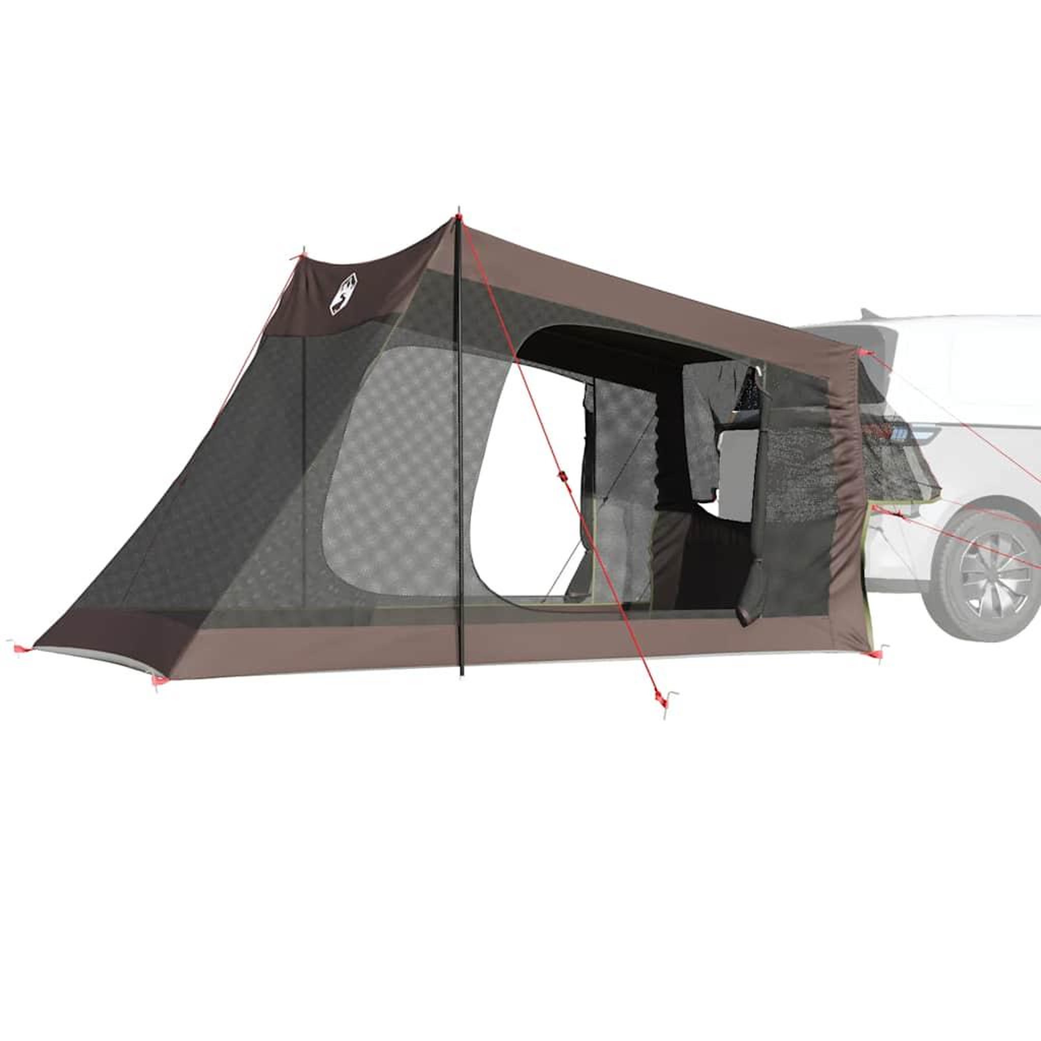 Voir la diapositive 4 : VIDAXL Tente de voiture 2 personnes marron impermeable