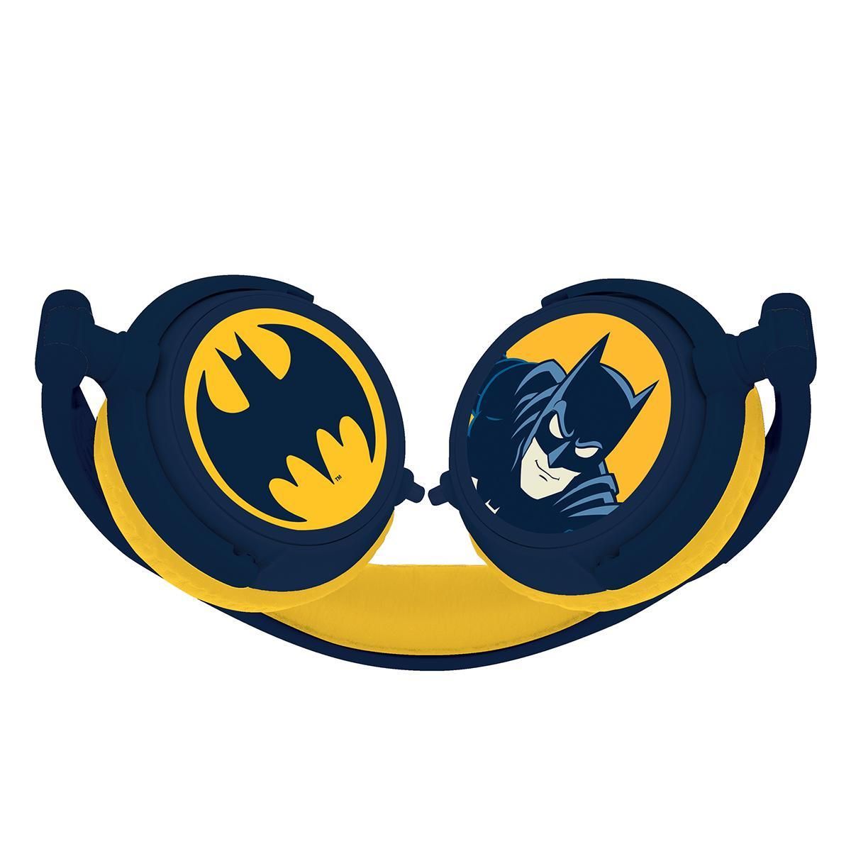 Lexibook Casque stéréo filaire pliable Batman avec limitation de volume d'écoute