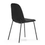 VS VENTA-STOCK Pack 2 chaises Salle à Manger Brenda tapissées Noir, 44 cm x 54 cm x 85 cm