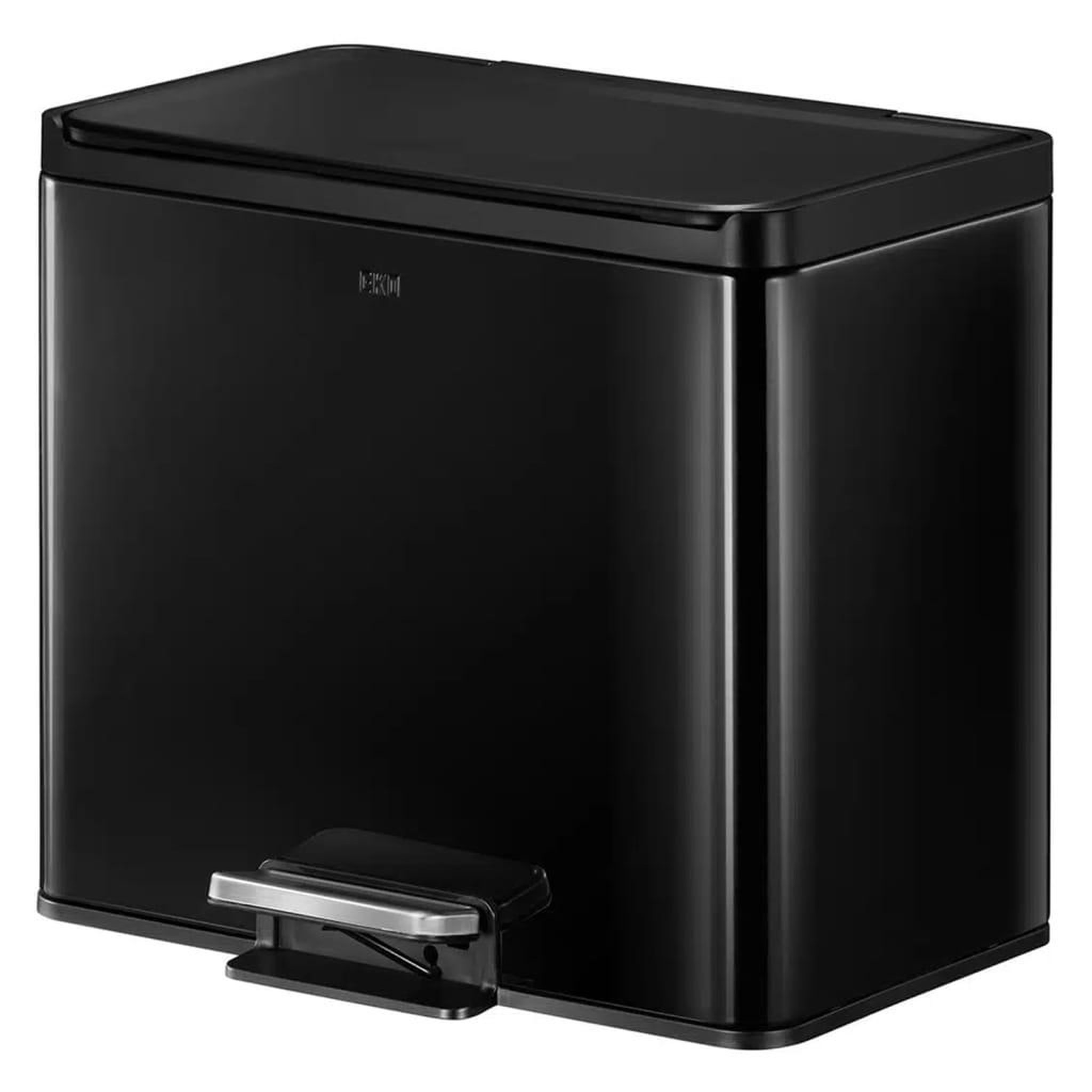 Voir la diapositive 2 : EKO EKO Poubelle a pedale Essential 2x15 L Noir