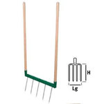 Leborgne Biogrif NaturOvert 5 dents interchangeables - manches bois certifié PEFC 100%