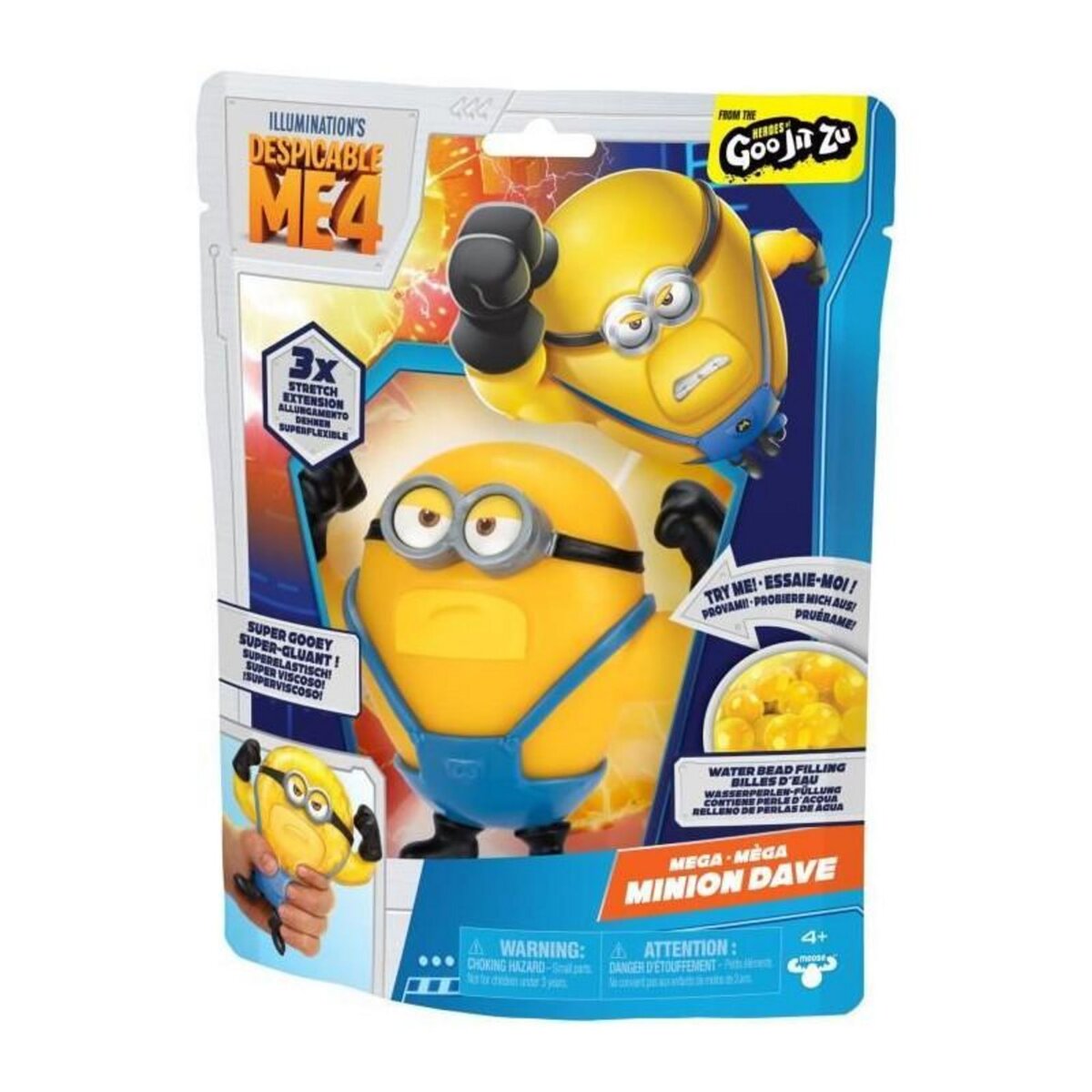 MOOSE TOYS Figurine - Goo Jit Zu - Dave 13cm - Moi Moche et Méchant 4