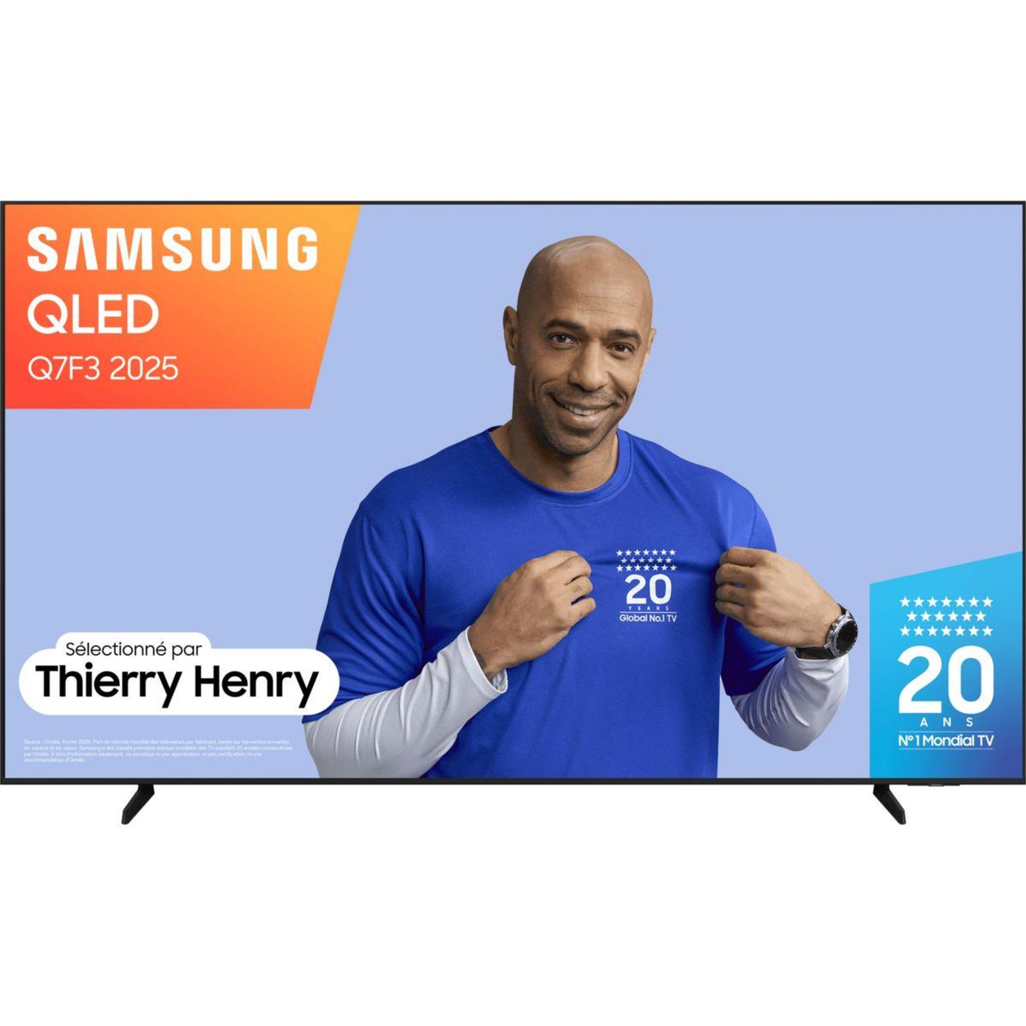 Voir la diapositive 1 : Samsung TV QLED TQ43Q7F3 (2025) 43  (108 cm) 4K - 50Hz, Smart TV