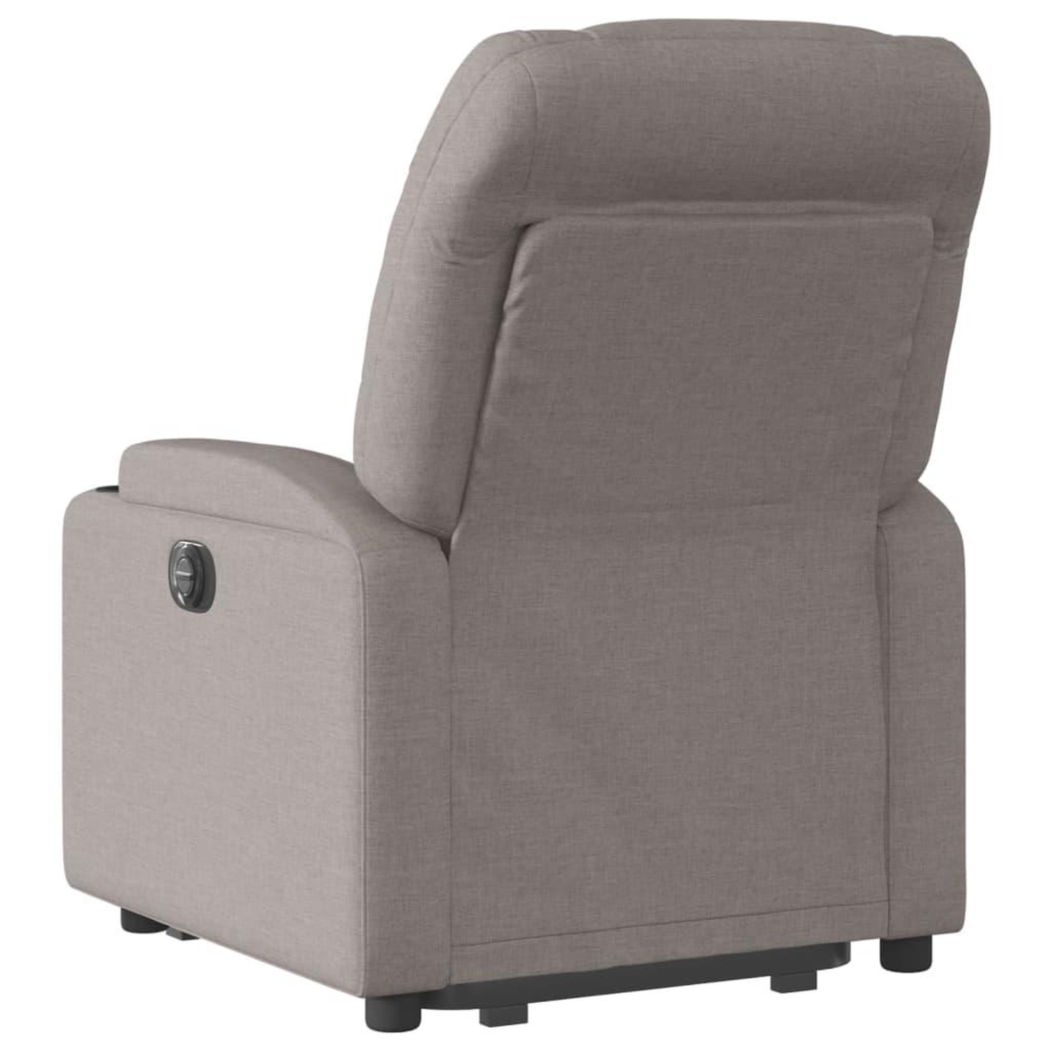 Voir la diapositive 5 : VIDAXL Fauteuil inclinable electrique taupe tissu