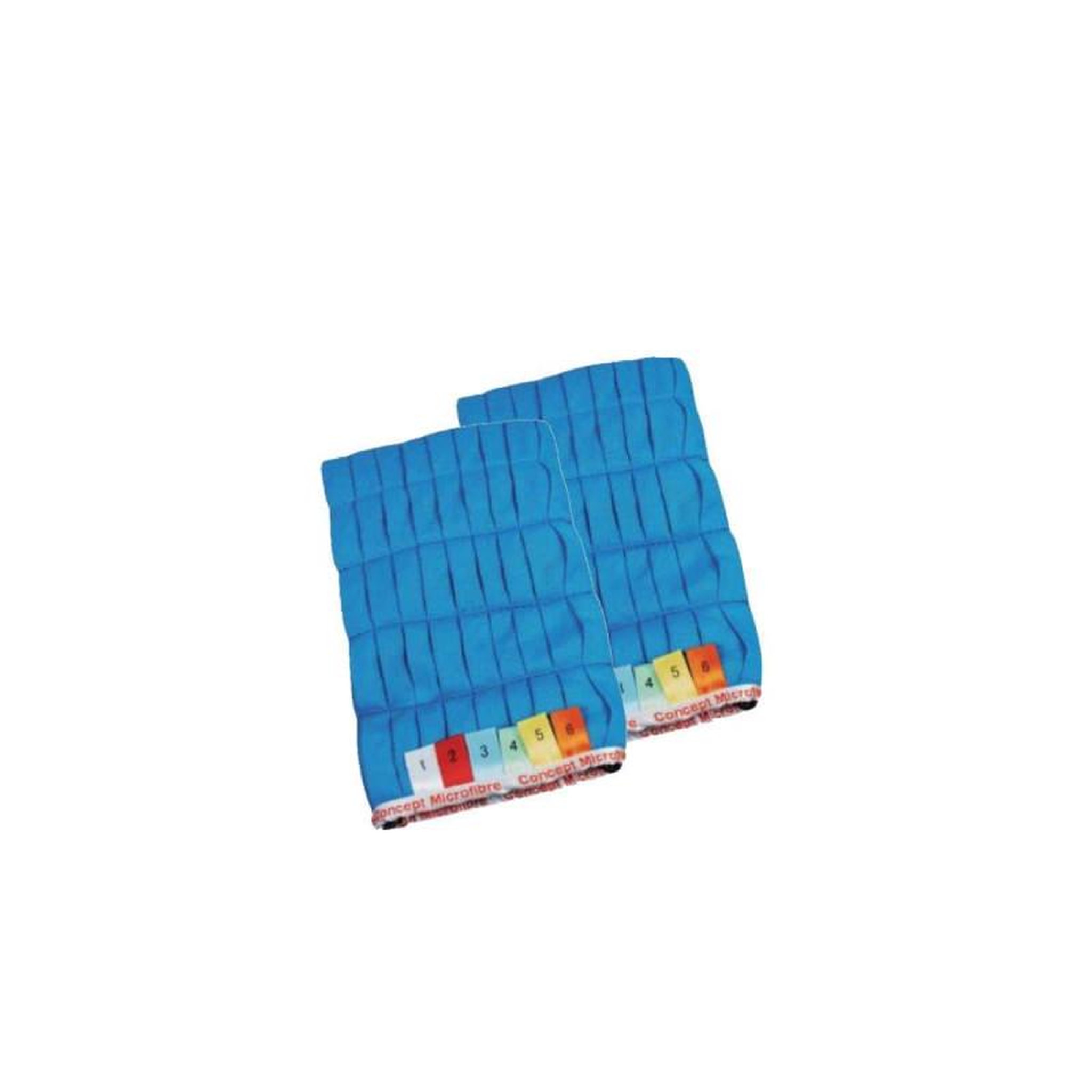  Lot de 2 gants vitre 26x14cm bleu
