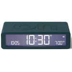 LEXON Réveil Flip Classic Rechargeable en USB-C Bleu