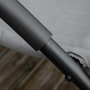 Voir la diapositive 4 : OUTSUNNY Chaise longue à bascule rocking chair design acier époxy noir textilène gris