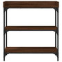 Voir la diapositive 4 : VIDAXL Table console avec etageres chene marron 75x30x80 cm