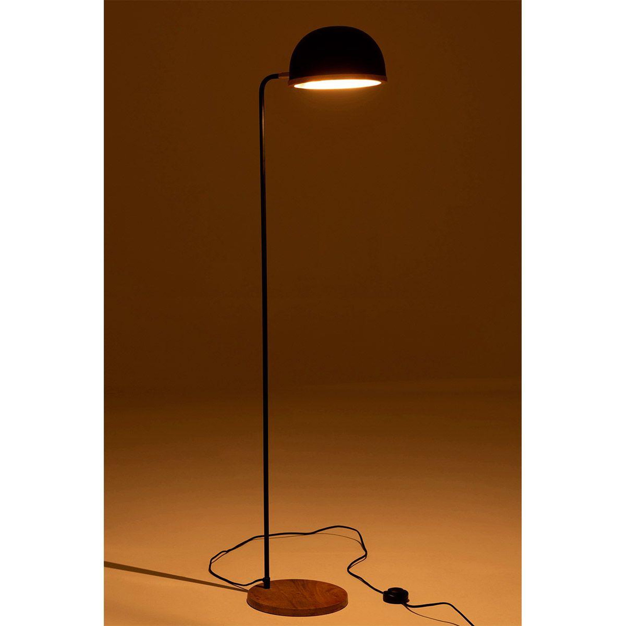 Voir la diapositive 3 : J-LINE Lampadaire design en métal  evy  130cm noir
