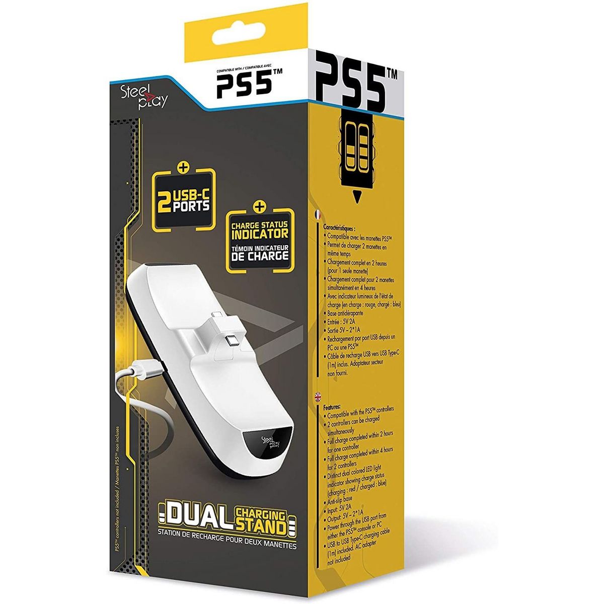 Station de Recharge 2 Manettes PS5