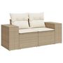 Voir la diapositive 4 : VIDAXL Salon de jardin avec coussins 5 pcs beige resine tressee