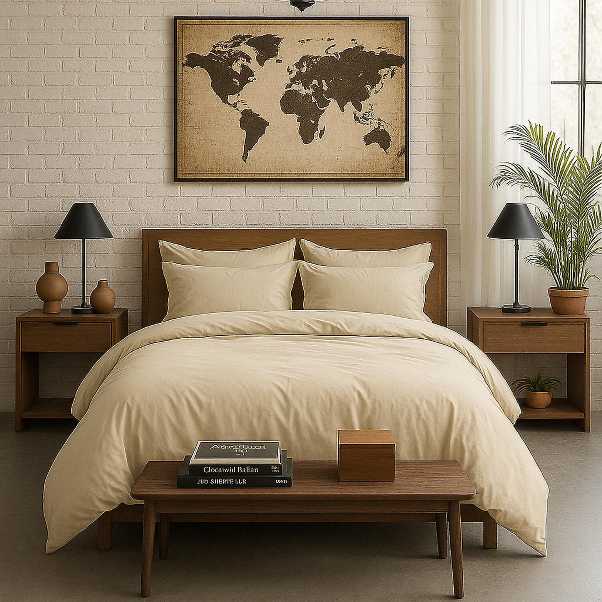 Voir la diapositive 1 : BATON ROUGE Housse de couette 100% percale de coton