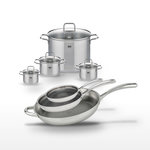 ELO Lot Poêles 24cm, 28cm, 32cm et Faitouts 12cm, 14cm, 16cm, 26cm Elo Relief Evolution