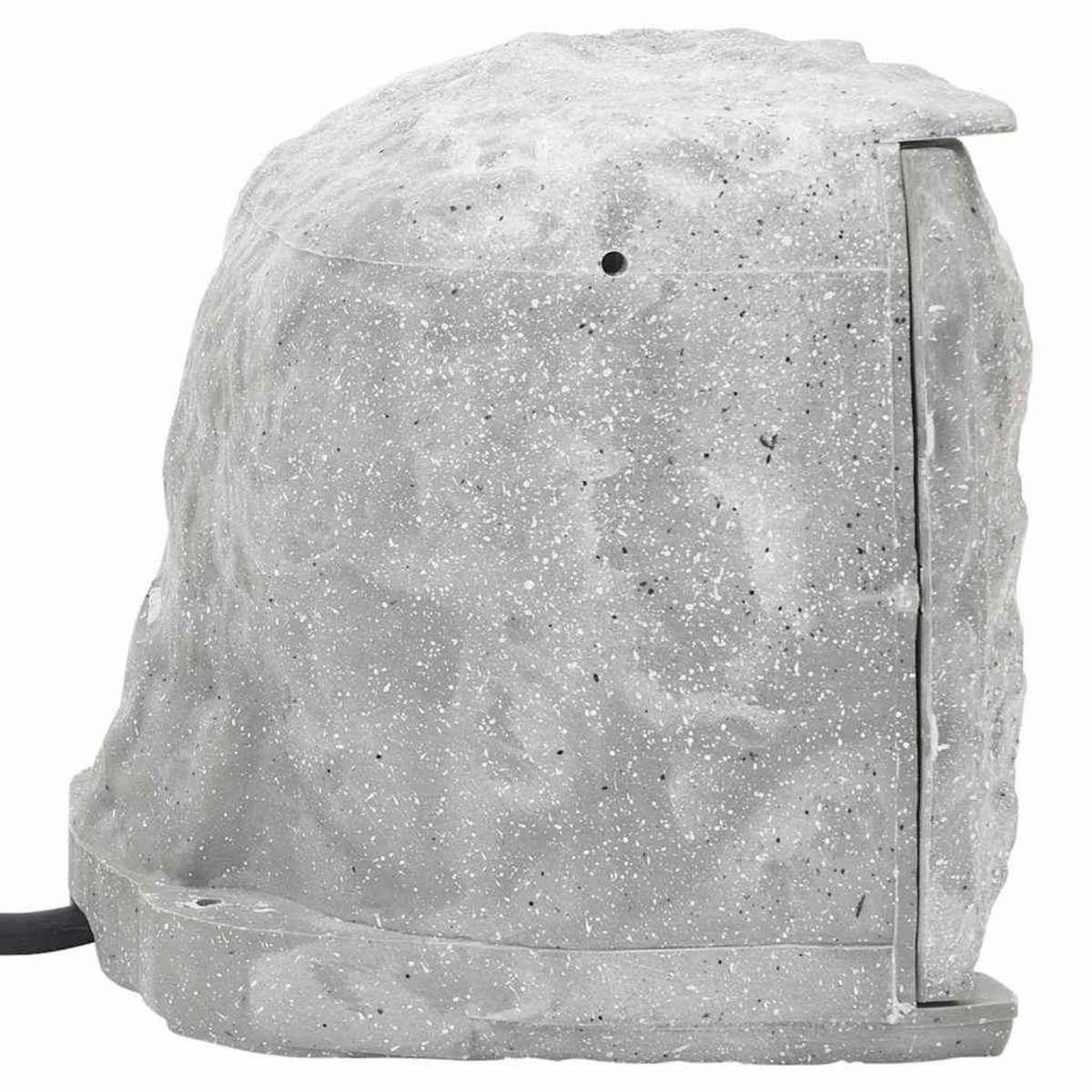 VIDAXL Prise d'exterieur avec piquet a 4 voies aspect de pierre gris