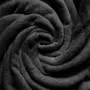 SOLEIL D'OCRE Plaid en flanelle 140x200 cm CALIN noir, par Soleil d'Ocre