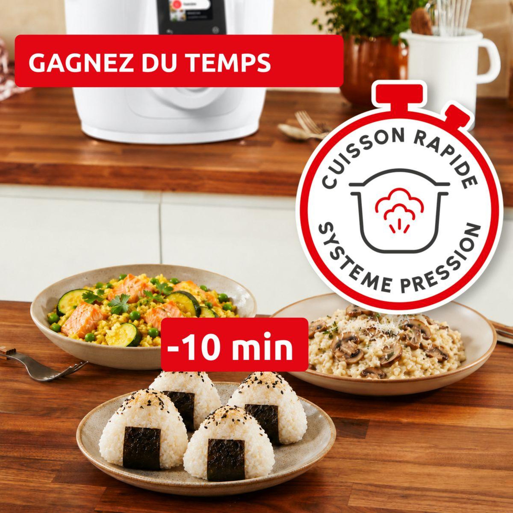 Voir la diapositive 5 : MOULINEX Cookeo CE82X1F0 Cookeo Simplicity avec couvercle Extra crisp
