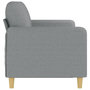 Voir la diapositive 4 : VIDAXL Canape a 3 places Gris clair 180 cm Tissu