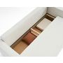 Voir la diapositive 4 : BEST MOBILIER Topaze - canapé 3 places - convertible avec coffre - en tissu velours relief