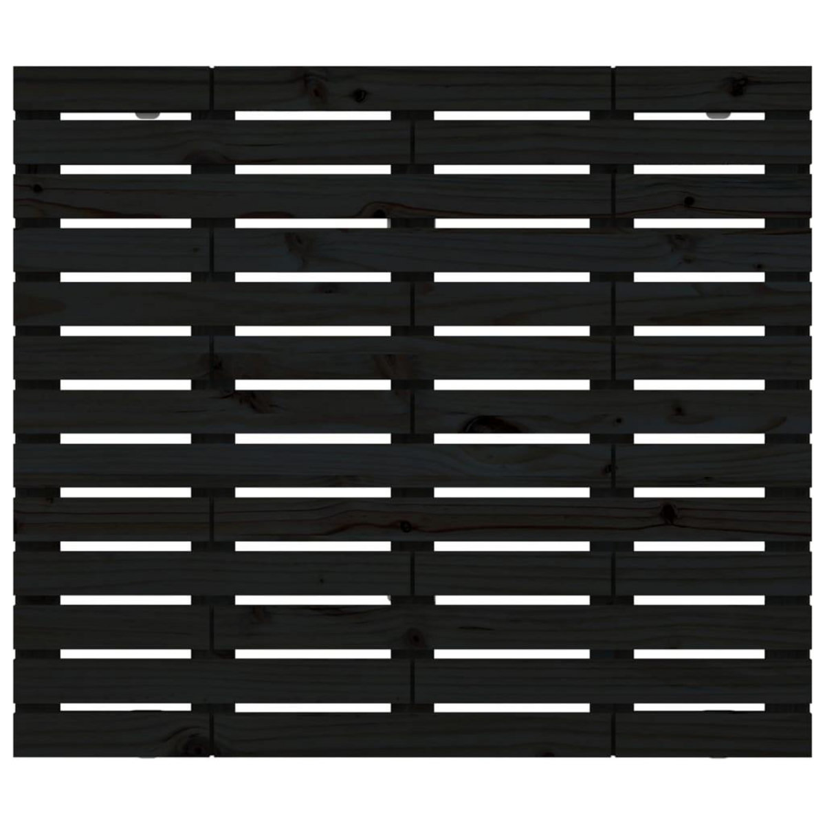 VIDAXL Tete de lit murale Noir 141x3x91,5 cm Bois massif de pin