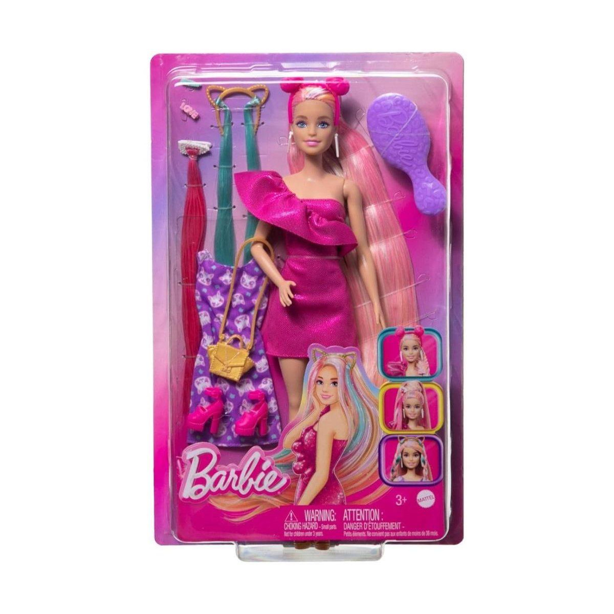 MATTEL Poupée barbie  jdc85 totally hair - cheveux longs à coiffer