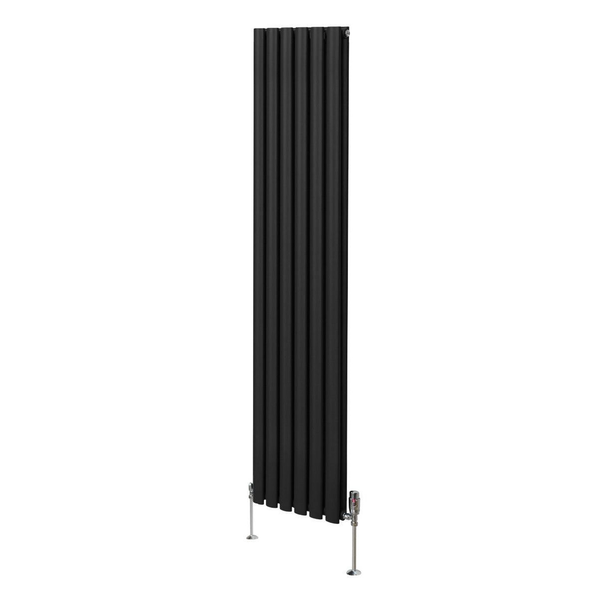 Voir la diapositive 1 : MONSTERSHOP Radiateur à colonnes ovales & robinet, 2 panneaux - 1800 x 360 mm