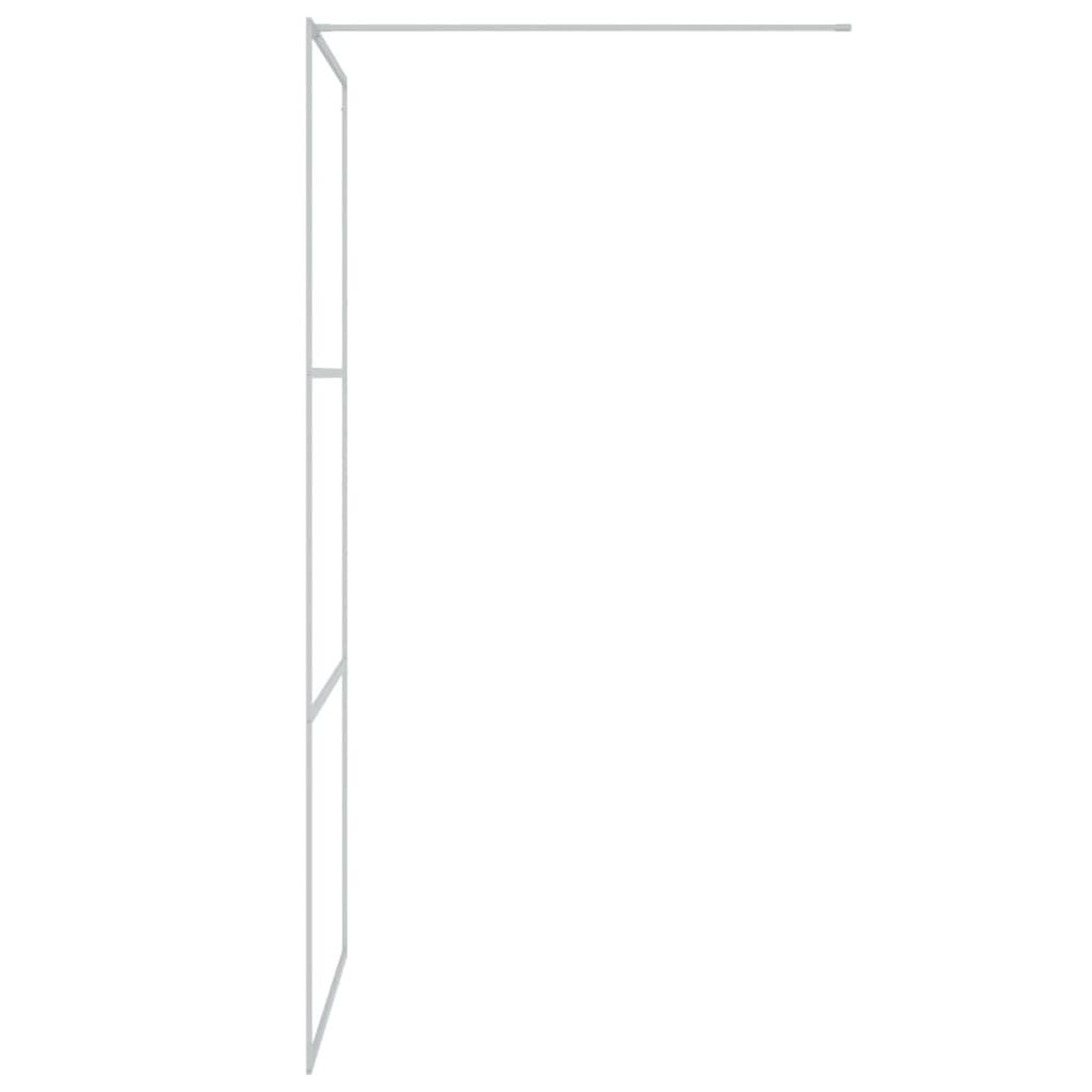 Voir la diapositive 4 : VIDAXL Paroi de douche Argente 90x195 cm Verre ESG transparent