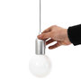 Voir la diapositive 5 : Paris Prix Lampe Suspension Led  Ampoule  110cm Argent