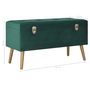 Voir la diapositive 6 : VIDAXL Banc avec compartiment de rangement 80 cm Vert Velours