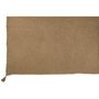 Voir la diapositive 2 : Paris Prix Plaid Uni en Coton  Floches  130x180cm Beige Foncé