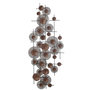 Voir la diapositive 1 : Paris Prix Décoration Murale  Fleurs en Métal  150cm Marron