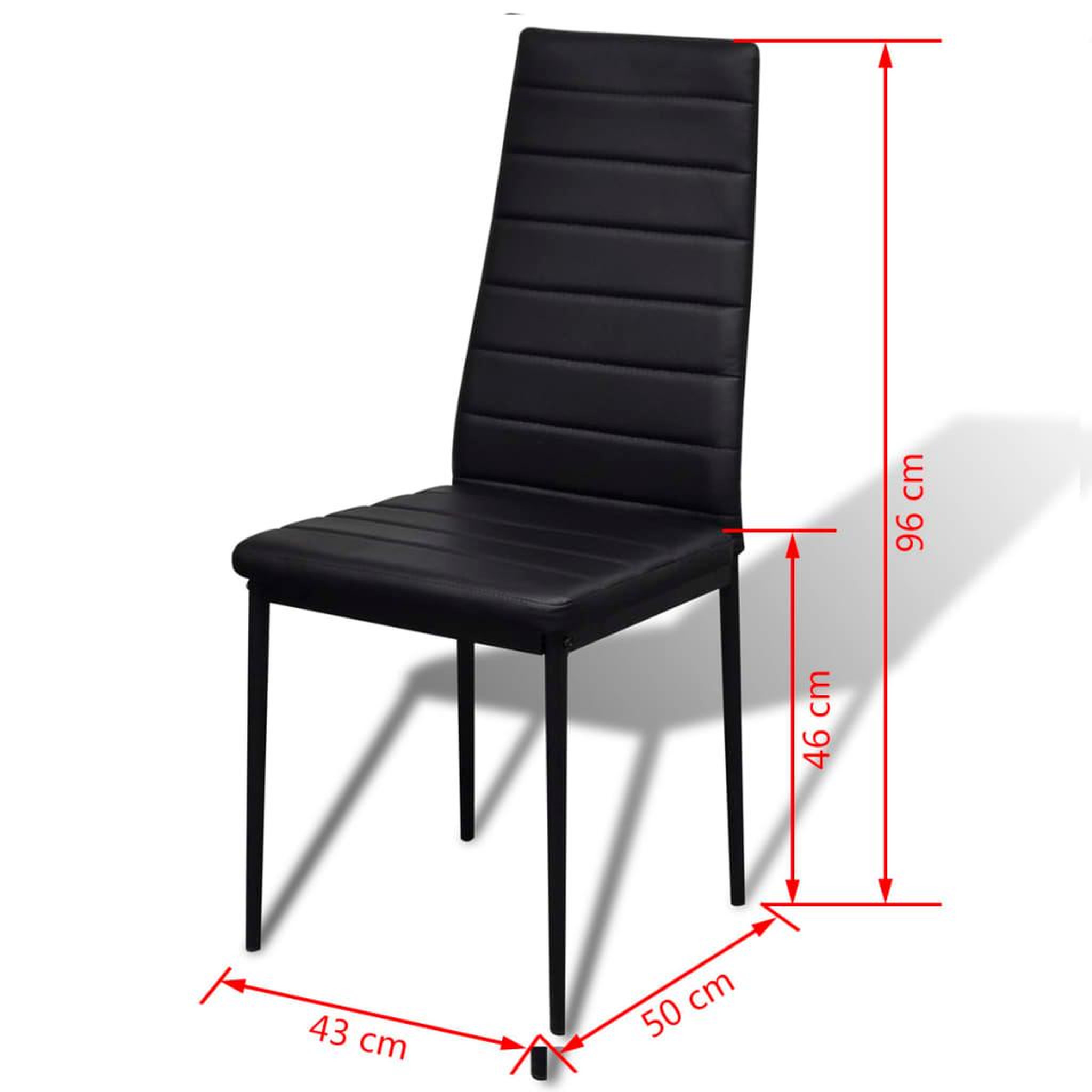 Voir la diapositive 6 : VIDAXL Ensemble de table a manger sept pieces noir