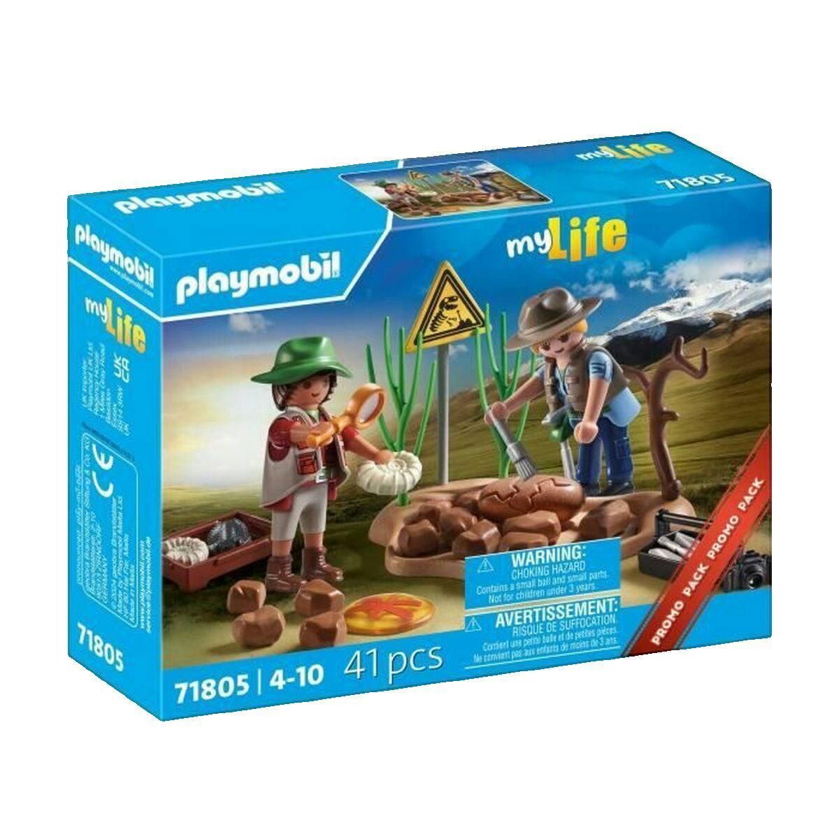 PLAYMOBIL Jeu de construction Playmobil Set Chercheurs et fossiles de dinosaures