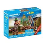 PLAYMOBIL Jeu de construction Playmobil Set Chercheurs et fossiles de dinosaures