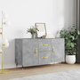 Voir la diapositive 1 : VIDAXL Buffet gris beton 100x36x60 cm bois d'ingenierie