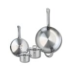 ELO Ensemble de 2 Poêles de cuisson 24 et 32 cm et 2 faitouts 12 et 14 cm Elo Profi Citrin