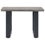 Voir la diapositive 2 : VIDAXL Table basse avec bord naturel Gris 60x60x40 cm Bois d'acacia