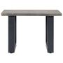 Voir la diapositive 2 : VIDAXL Table basse avec bord naturel Gris 60x60x40 cm Bois d'acacia