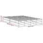 Voir la diapositive 6 : VIDAXL Cadre de lit sans matelas blanc 160x200 cm bois de pin massif