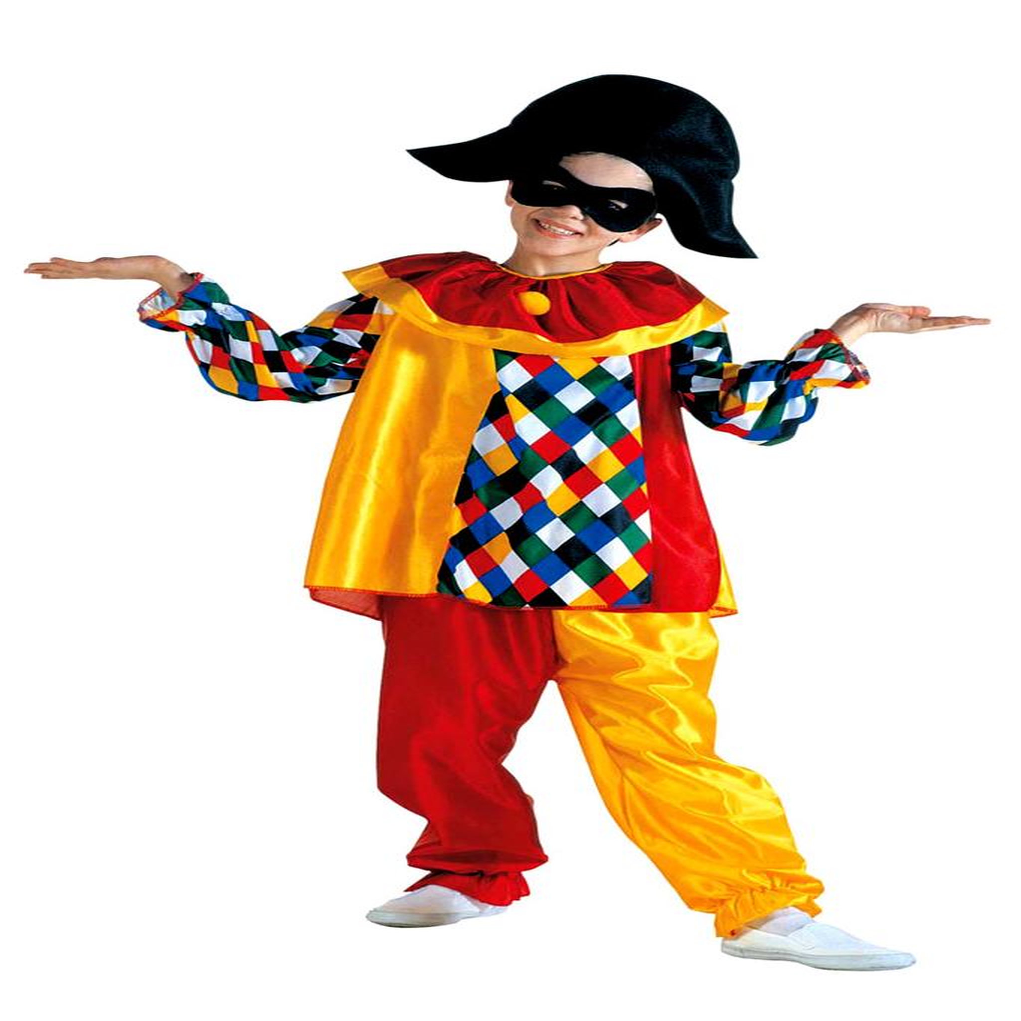 WIDMANN Déguisement Enfant Arlequin, Deguisement Carnaval - 12/14 ans (152 à 164 cm)