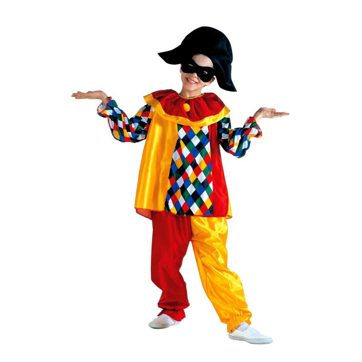 WIDMANN Déguisement Enfant Arlequin, Deguisement Carnaval - 12/14 ans (152 à 164 cm)