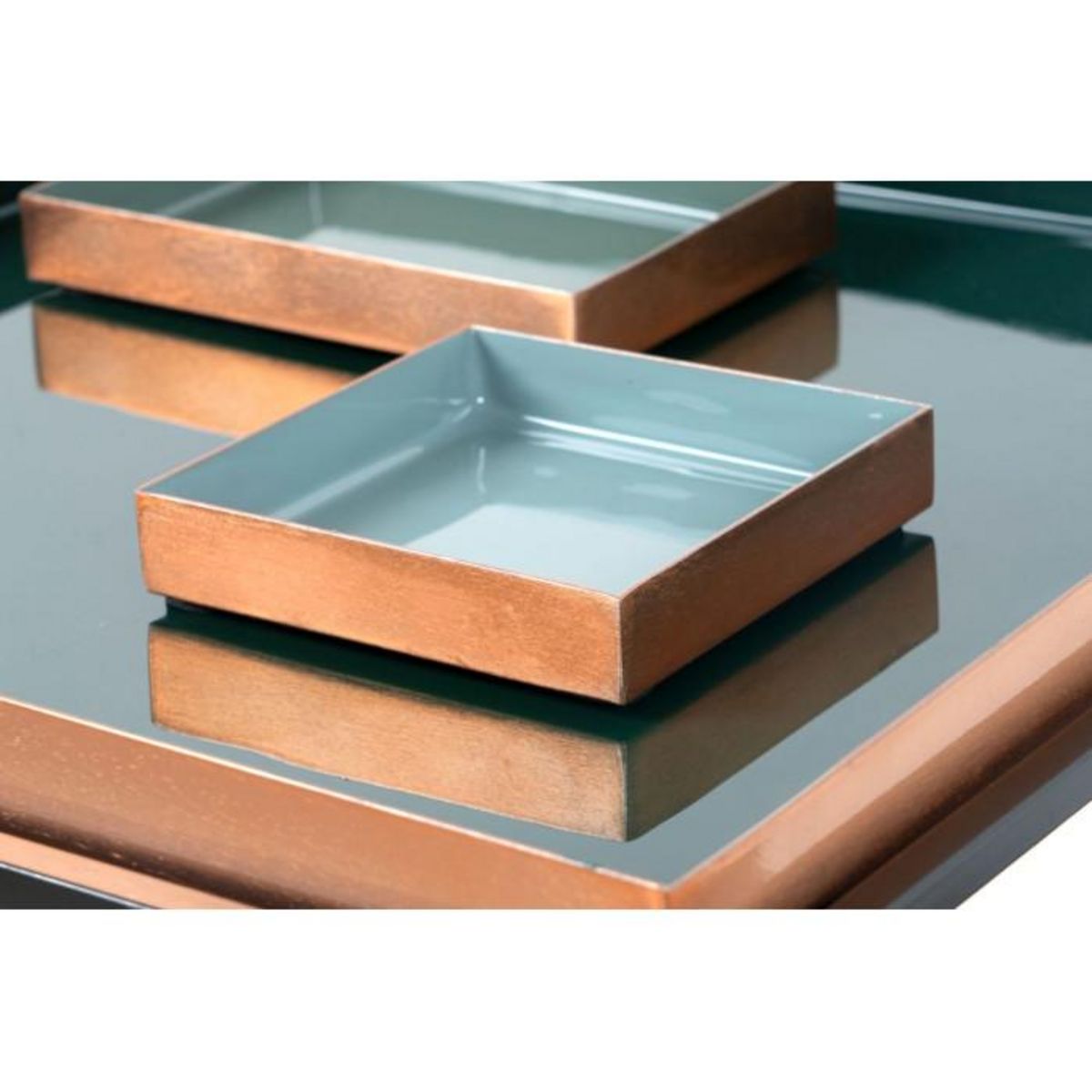 Paris Prix Table d'Appoint Design  Famosa  40cm Vert Foncé