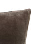 Voir la diapositive 3 : ATMOSPHERA Coussin en Flanelle Uni  Ollis  38x38cm Gris Foncé