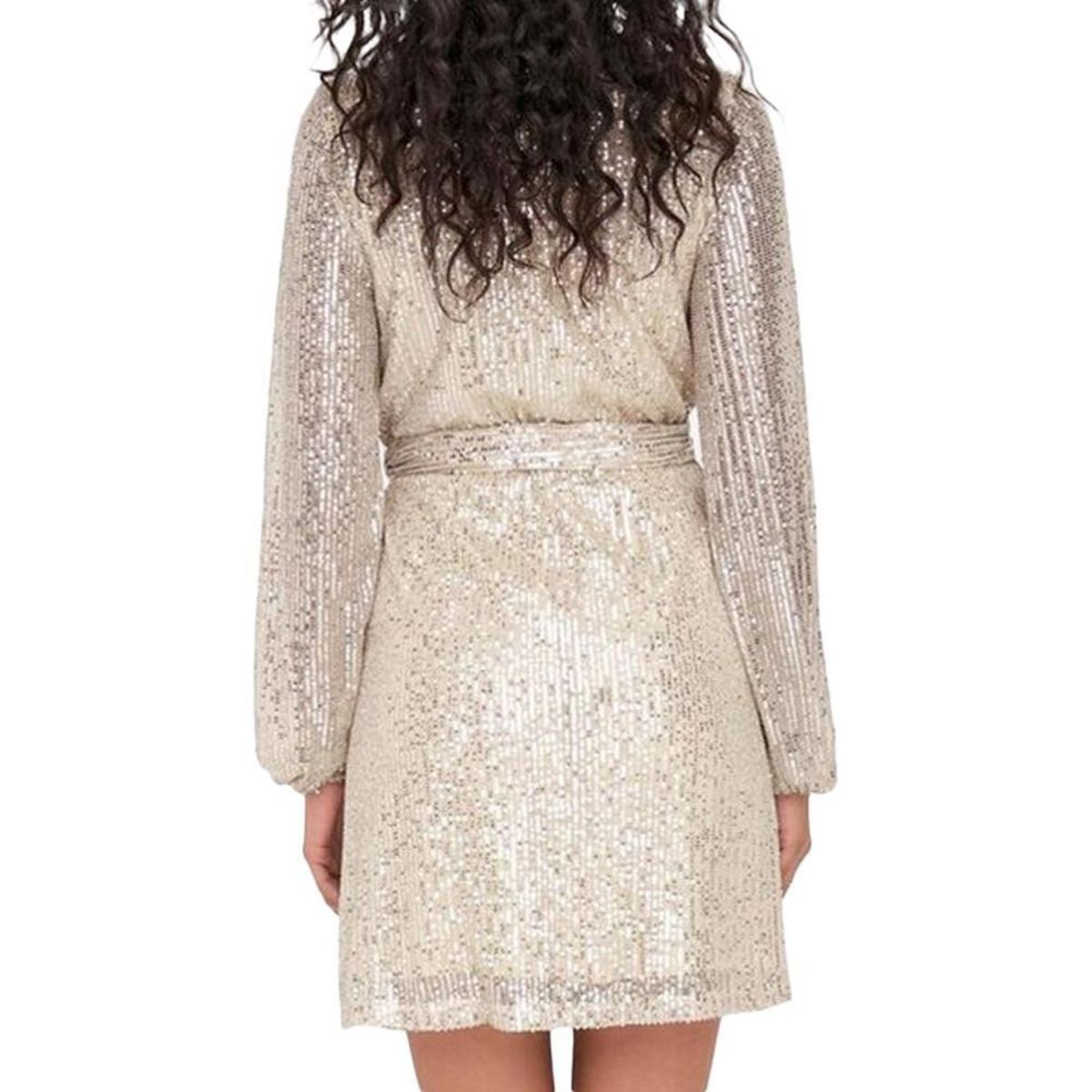 JACQUELINE DE YONG Robe à Sequins  Poudré Femme JDY Carmen