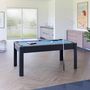 Voir la diapositive 2 : SOKKER Billard Américain convertible ALLIANCE 5FT - 183 x 102 cm avec accessoires et plateau dînatoire - Couleur Ebène