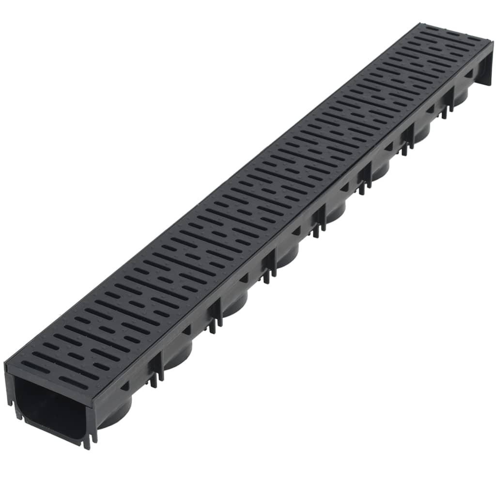 Voir la diapositive 2 : VIDAXL Canaux de drainage 6 pcs Plastique 6 m