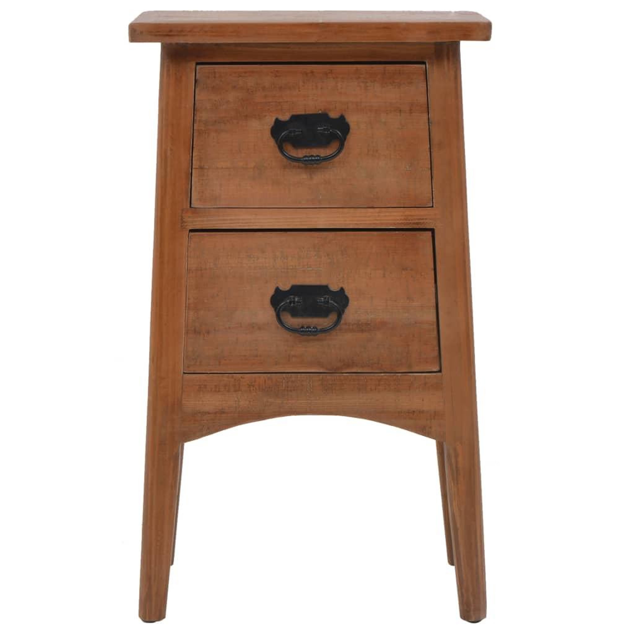 Voir la diapositive 2 : VIDAXL Table de chevet bois de sapin massif 40 x 29 x 68 cm marron