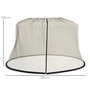 Voir la diapositive 3 : OUTSUNNY Moustiquaire cylindrique pour parasol 3 m diamètre avec fermeture éclair et lestage beige