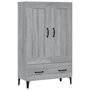 Voir la diapositive 2 : VIDAXL Buffet Sonoma gris 70x31x115 cm Bois d'ingenierie