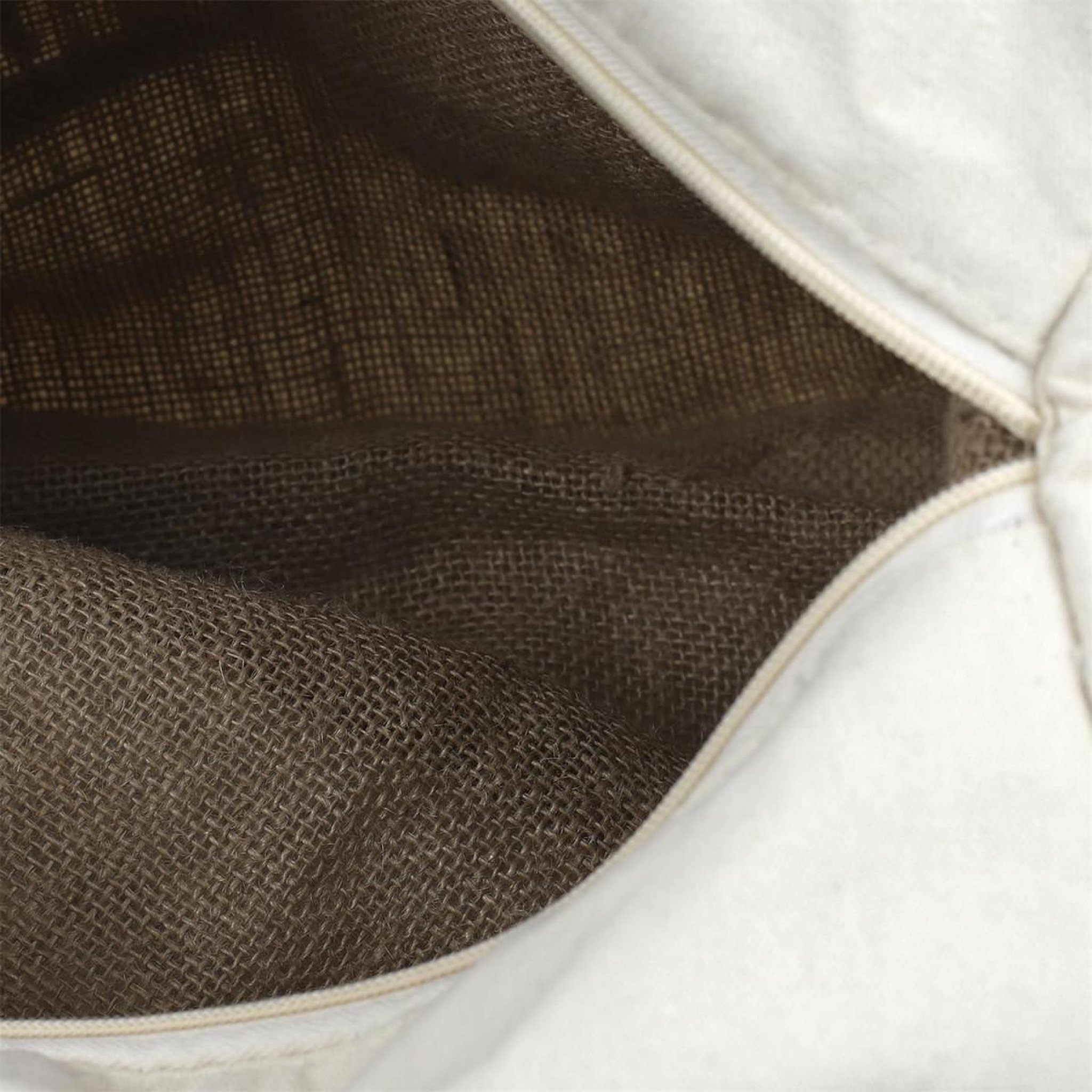 Voir la diapositive 3 : COOK CONCEPT Sac Fraîcheur en Jute & Coton  Aliments  40cm Blanc