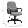 Voir la diapositive 3 : VINSETTO Vinsetto Chaise de bureau fauteuil bureau massant pivotant hauteur réglable tissu lin gris